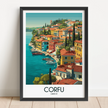 Corfu Destination Art Gift