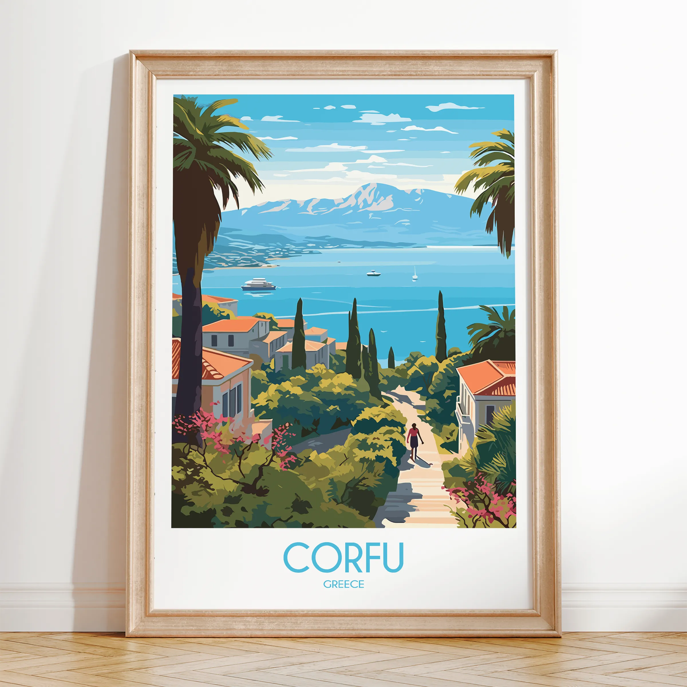 Corfu Minimalist Wall Art