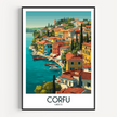 Corfu Scenic Landscape Art