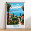 Corfu Souvenir Poster Print