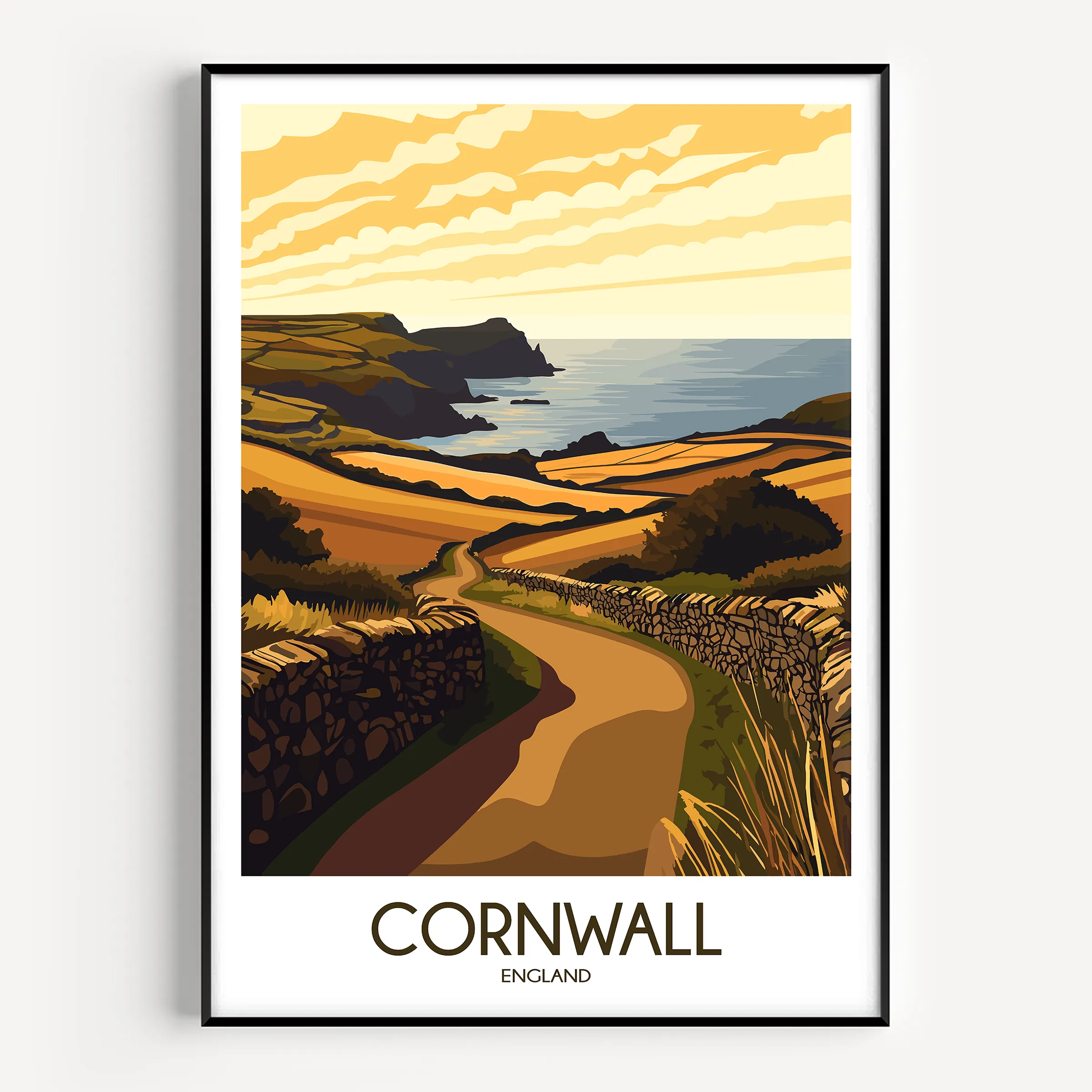 Cornwall Destination Art Gift