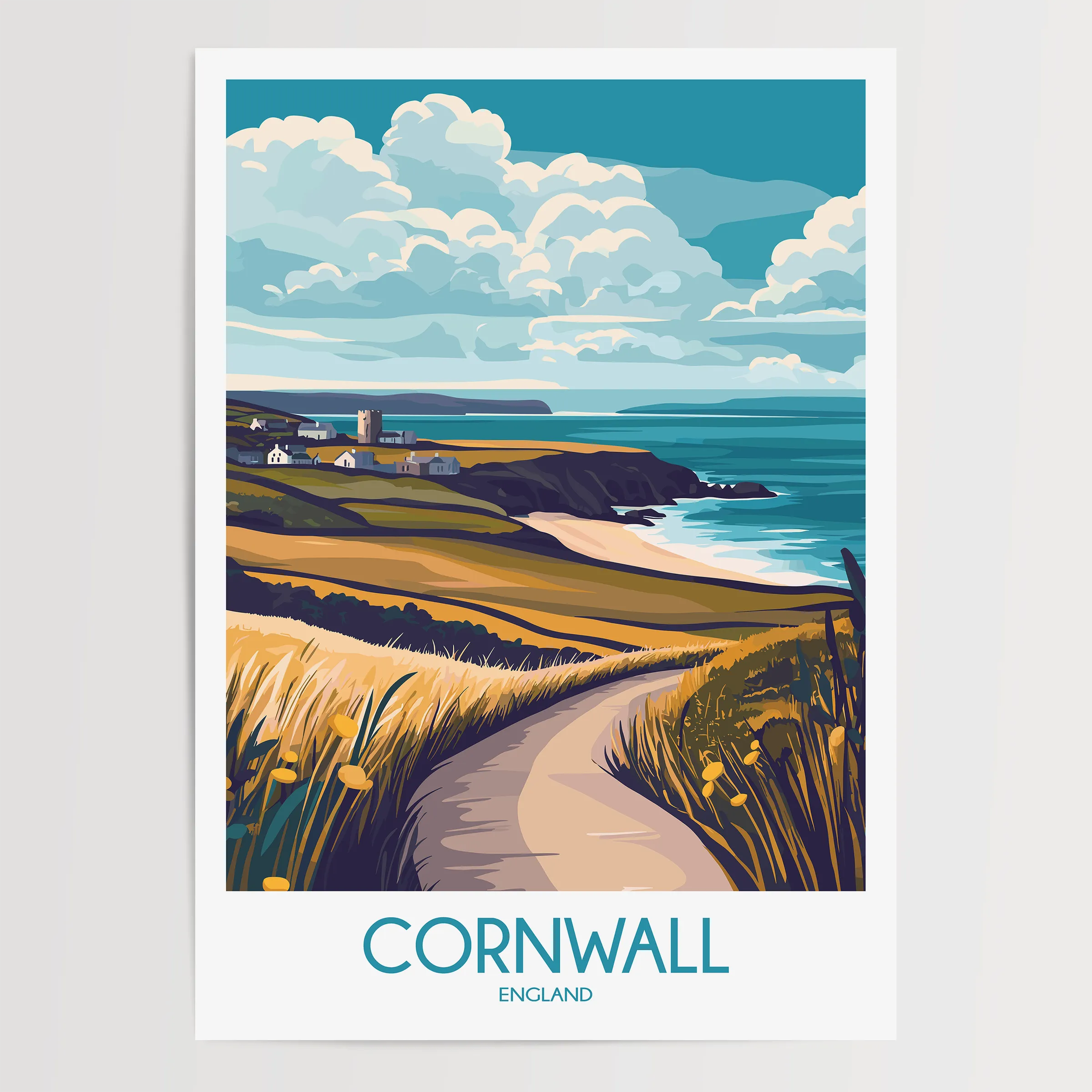 Cornwall Minimalist Wall Art
