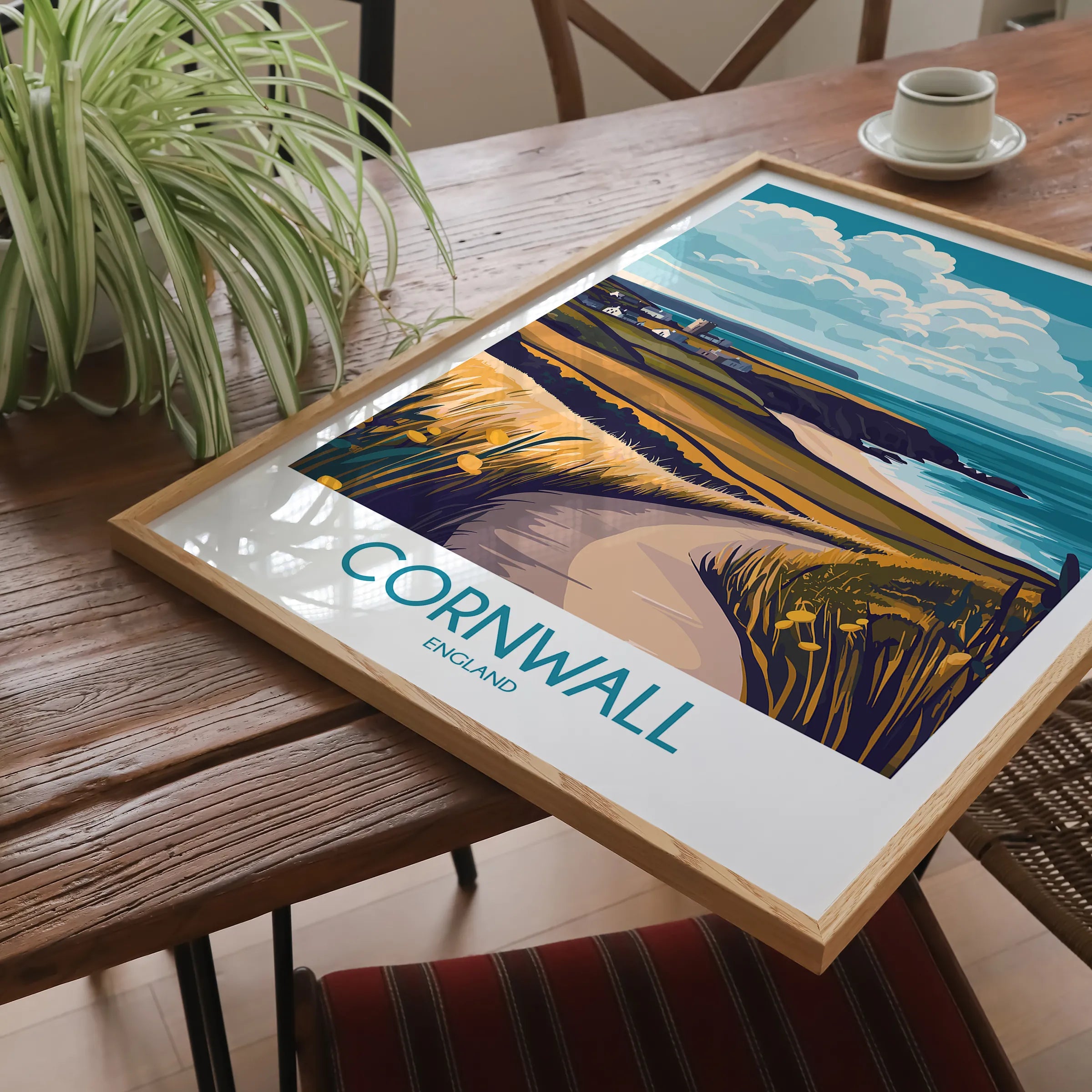 Cornwall Modern Travel Poster
