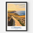 Cornwall Modern Travel Poster