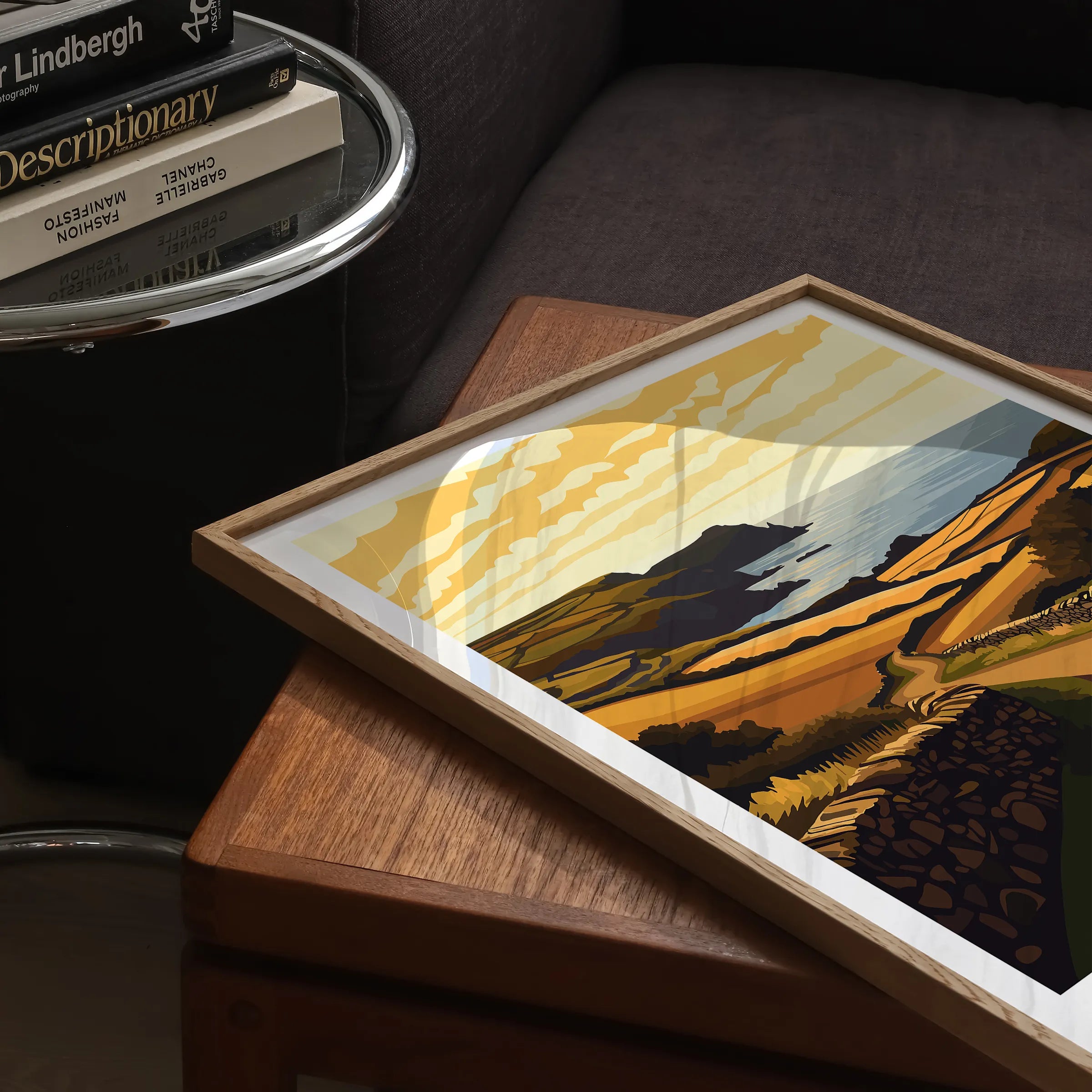Cornwall Retro Travel Illustration