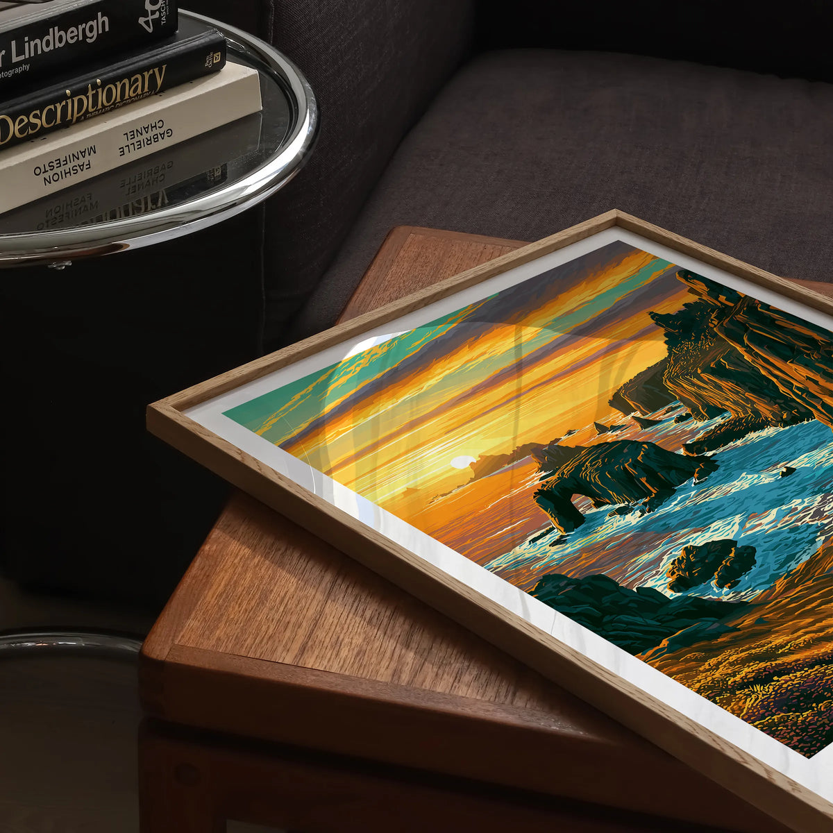 Cornwall Retro Travel Illustration