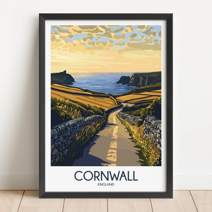 Cornwall Souvenir Poster Print