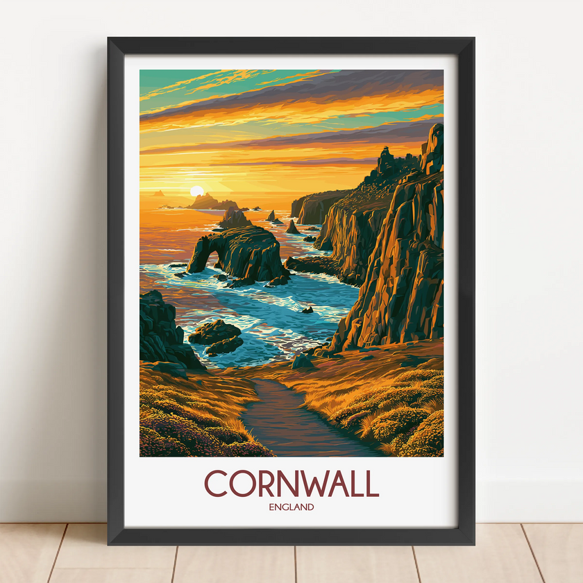 Cornwall Souvenir Poster Print