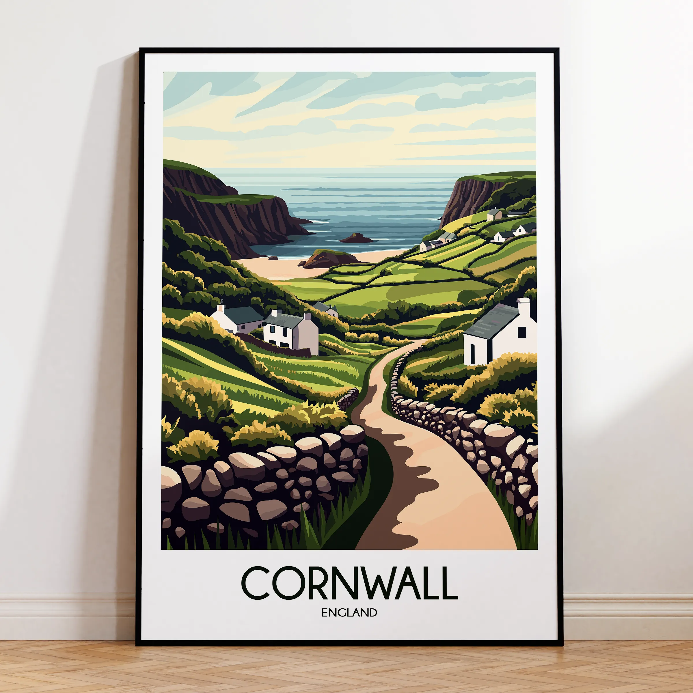 Cornwall Souvenir Poster Print