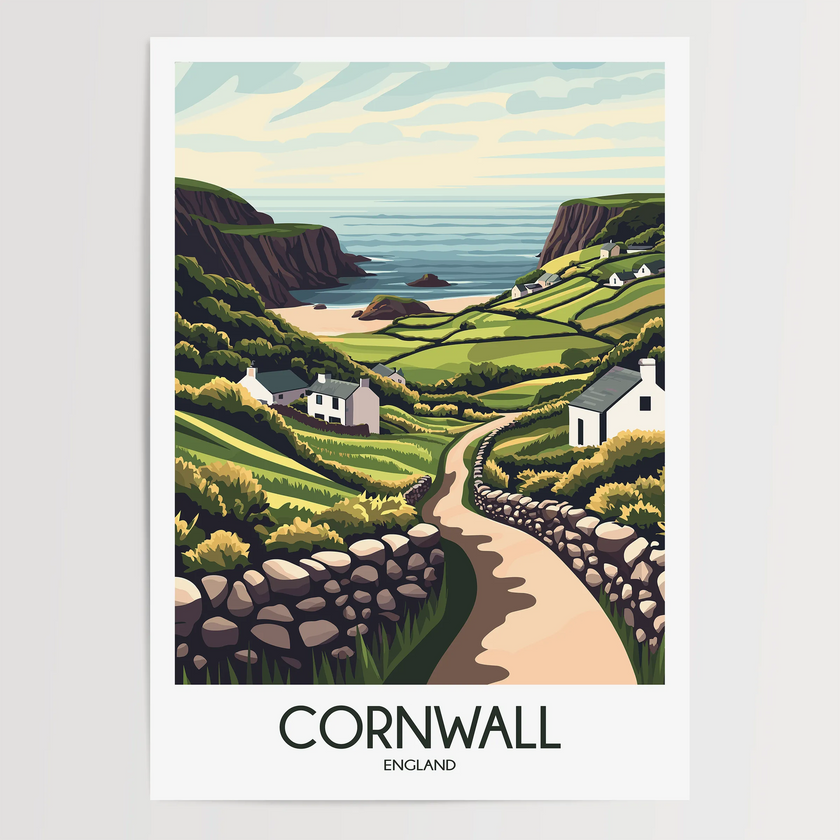 Cornwall Travel Memory Gift