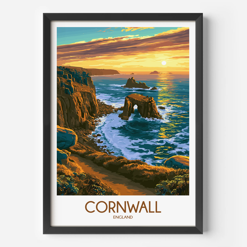 Cornwall Travel Memory Gift