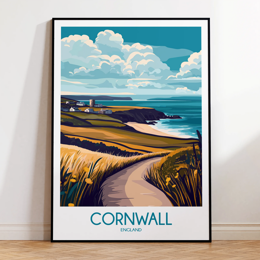 Cornwall Vintage Style Print