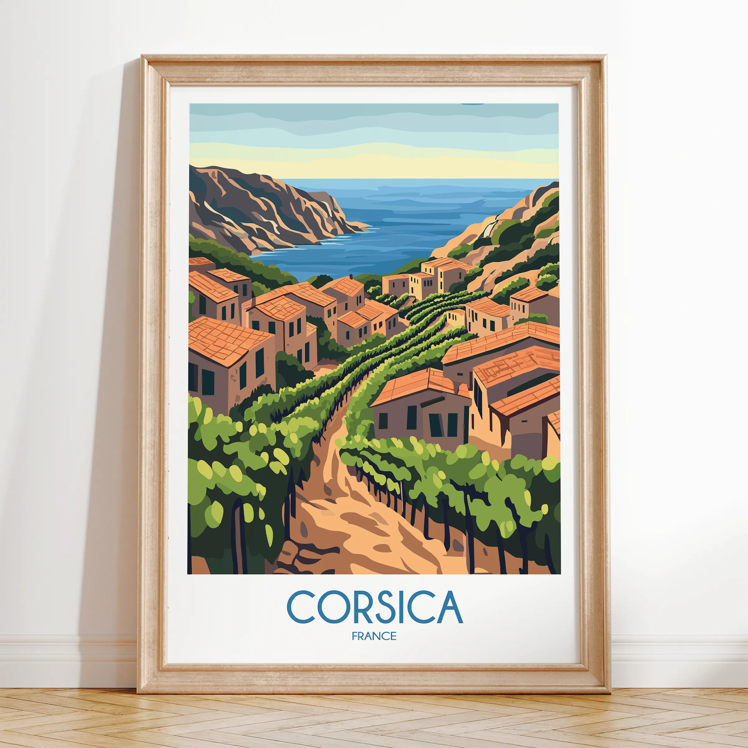 Corsica Destination Art Gift