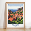 Corsica Modern Travel Poster