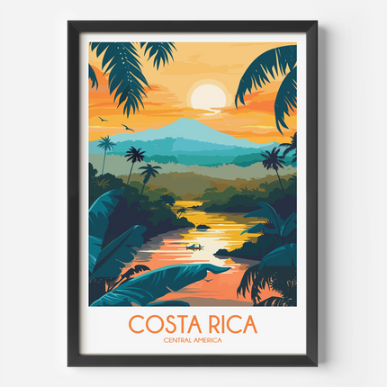 Costa Rica Minimalist Wall Art