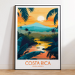 Costa Rica Modern Travel Poster
