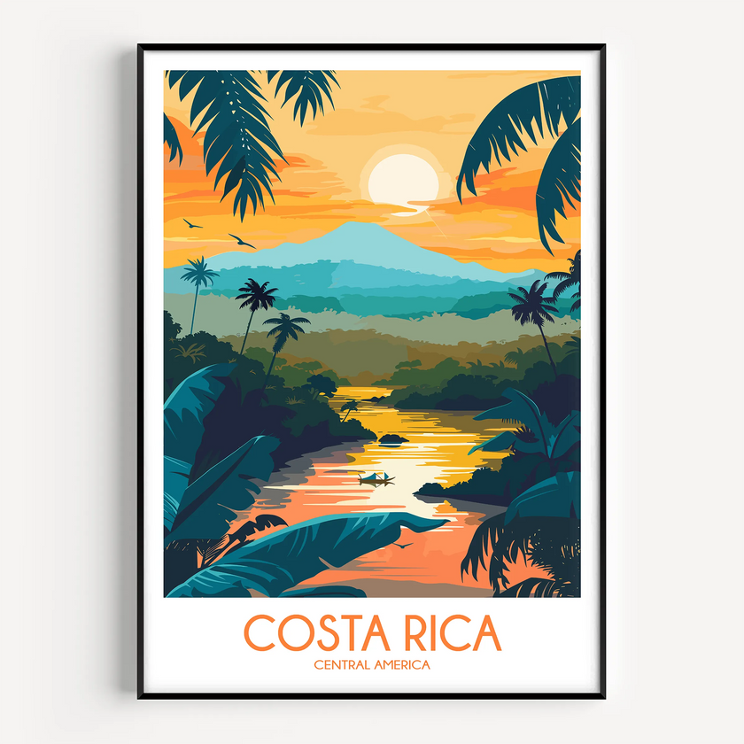 Costa Rica Scenic Landscape Art