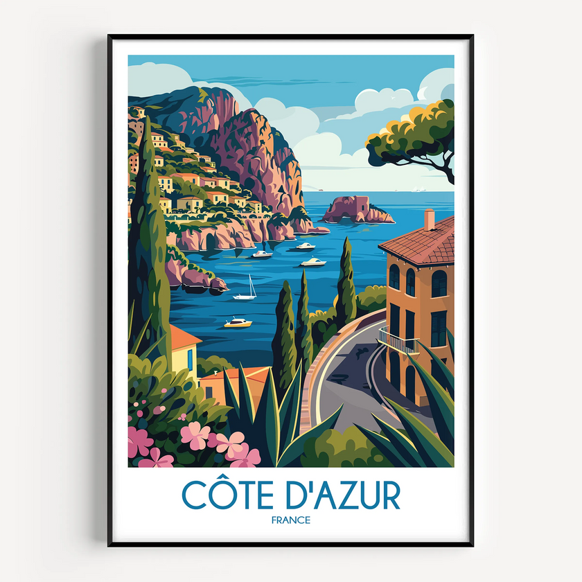 Cote Modern Travel Poster