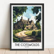 Cotswolds Destination Art Gift