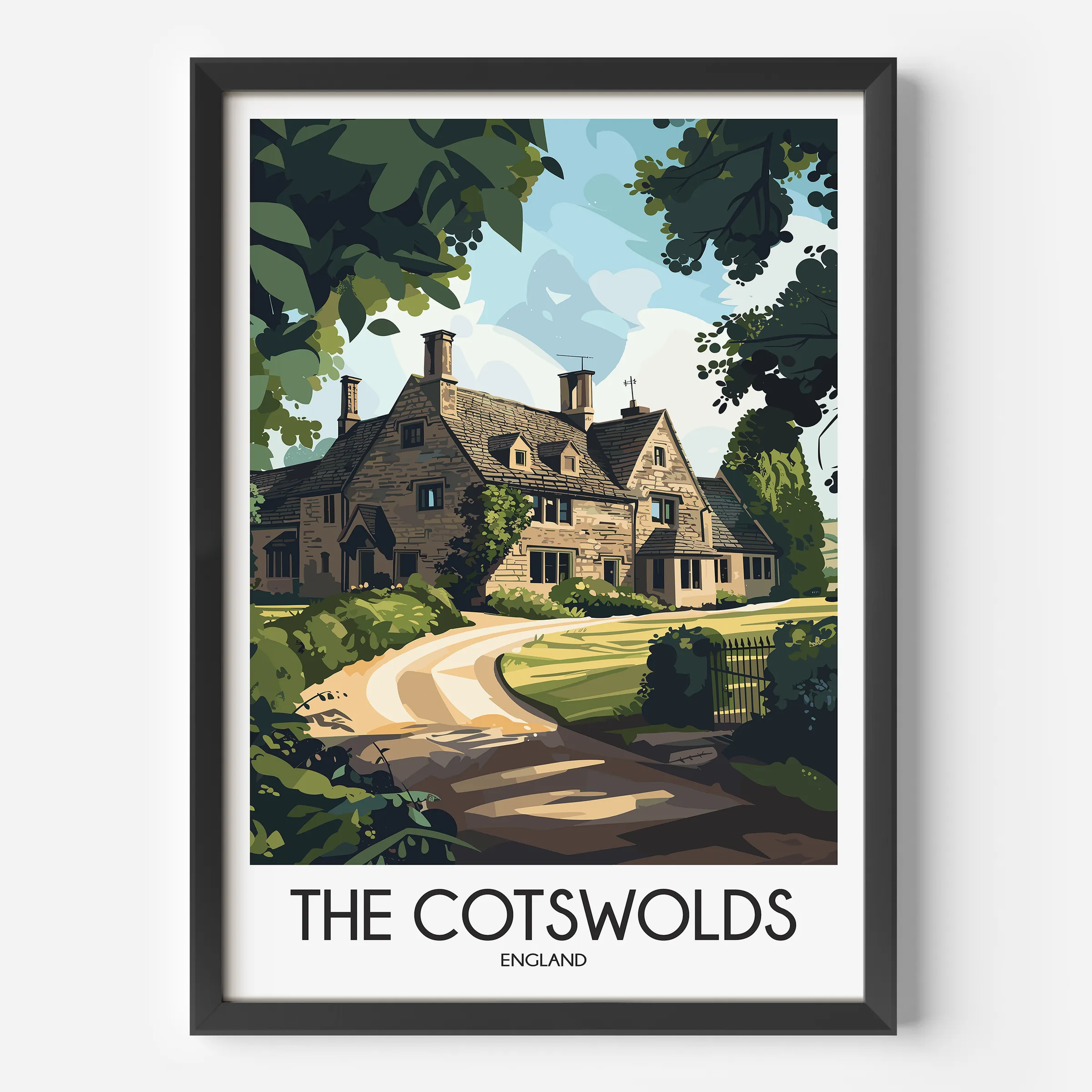Cotswolds Minimalist Wall Art