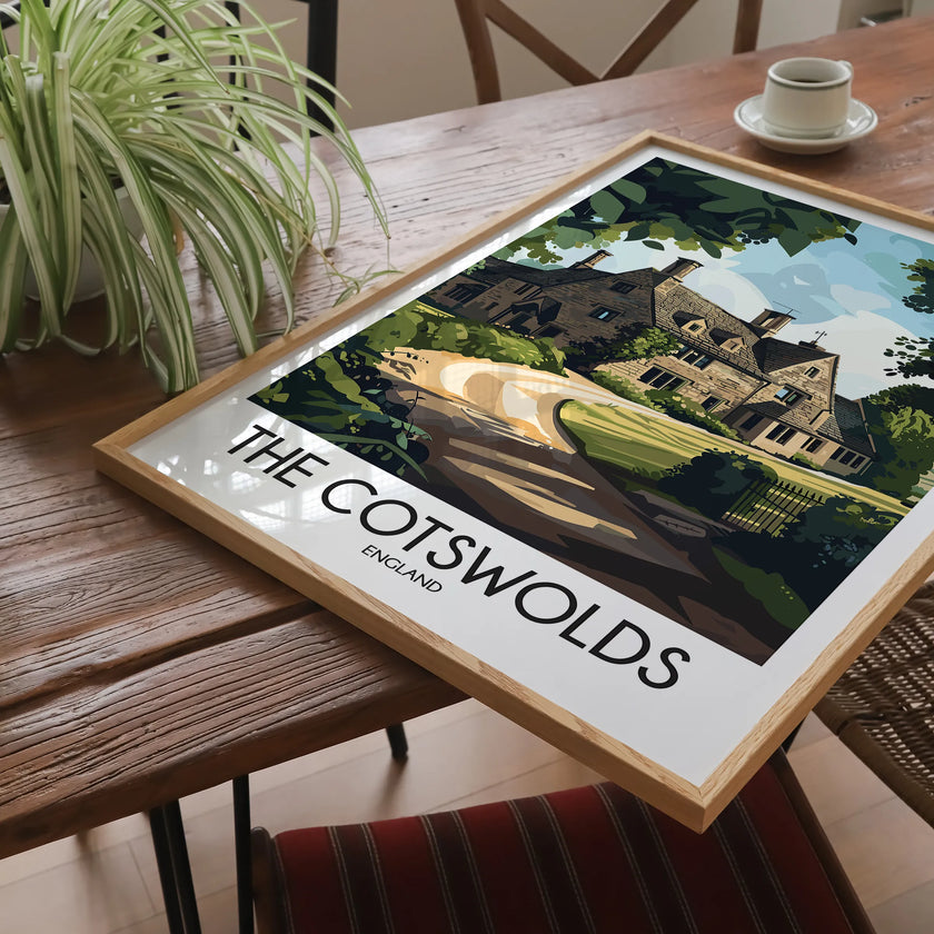 Cotswolds Modern Travel Poster