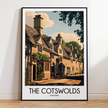 Cotswolds Modern Travel Poster