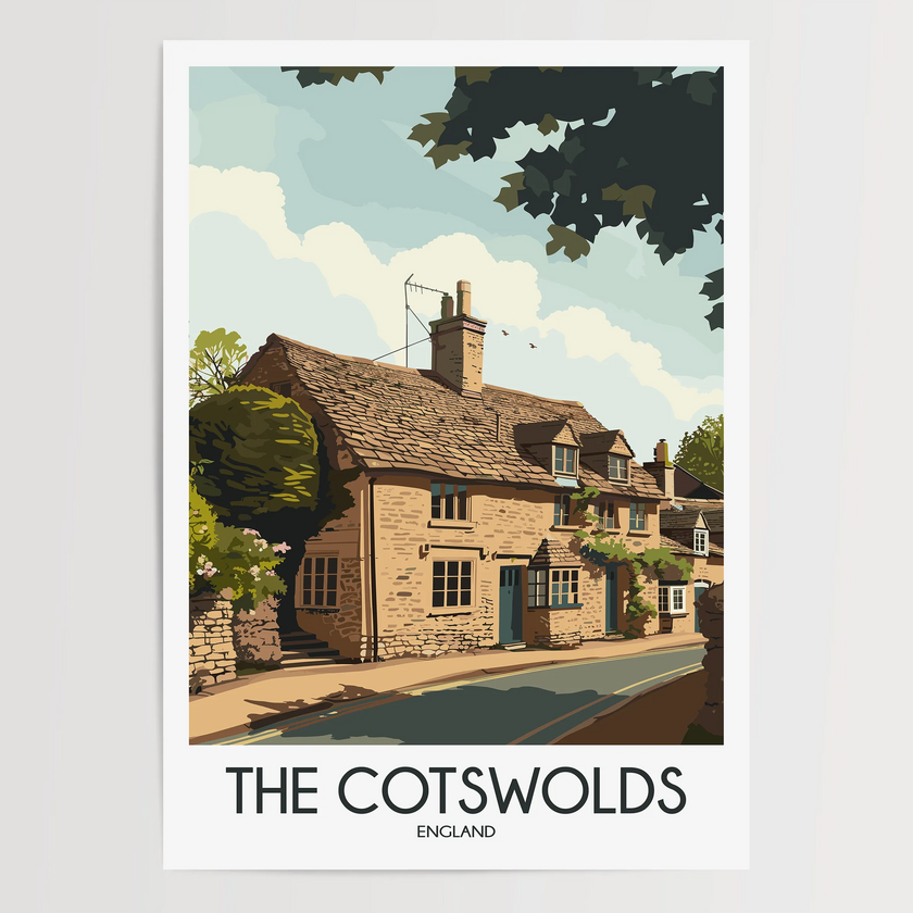 Cotswolds Scenic Landscape Art