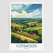 Cotswolds Scenic Landscape Art