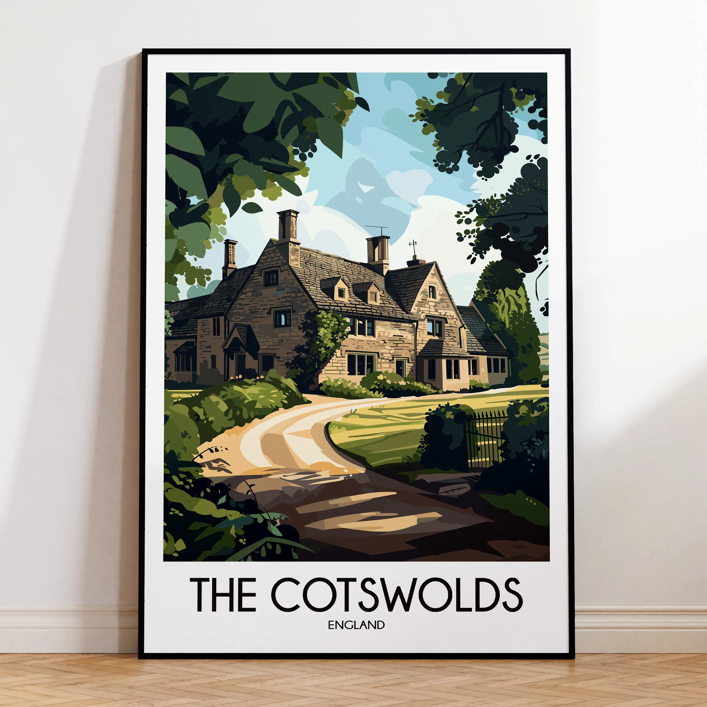 Cotswolds Scenic Landscape Art