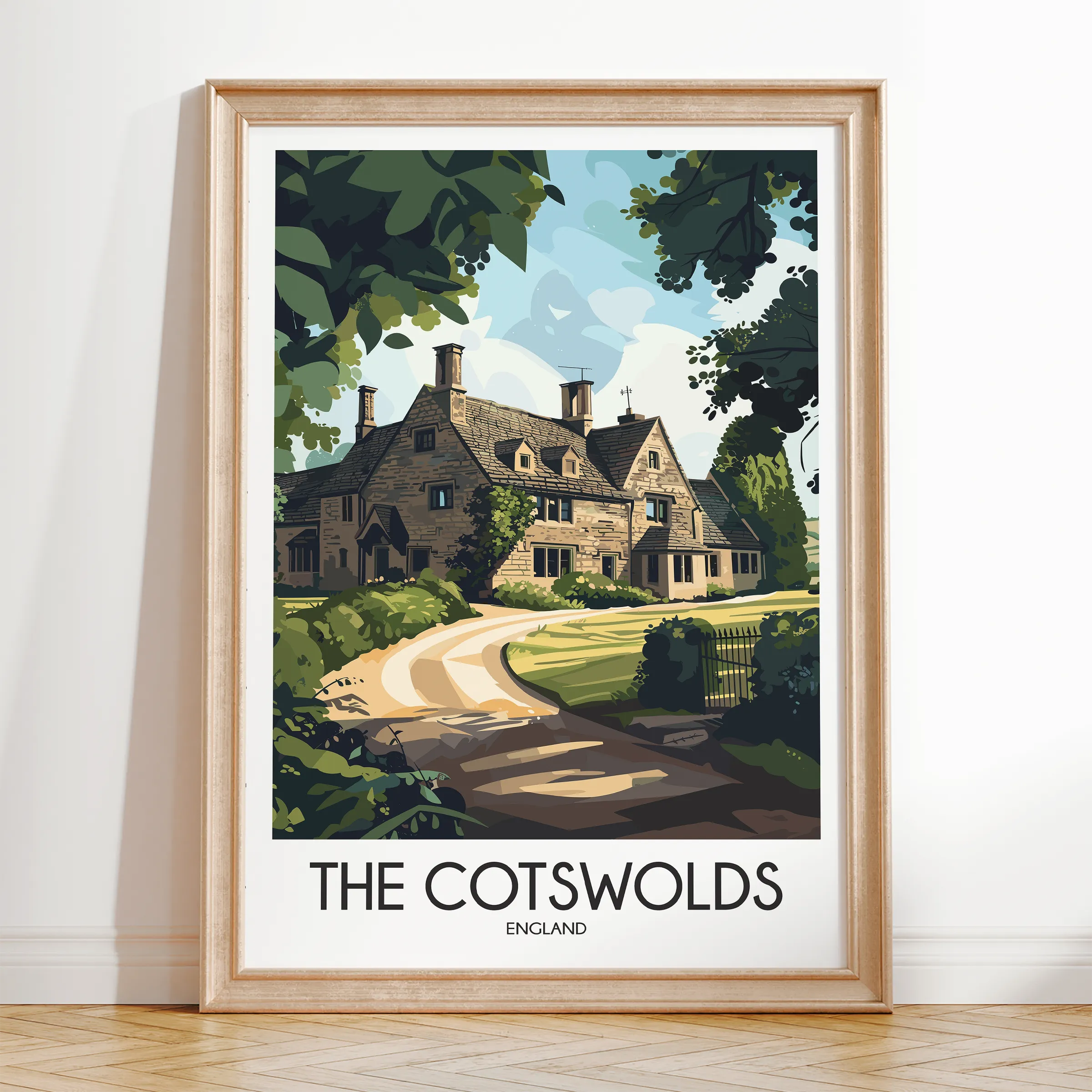 Cotswolds Souvenir Poster Print