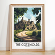 Cotswolds Souvenir Poster Print