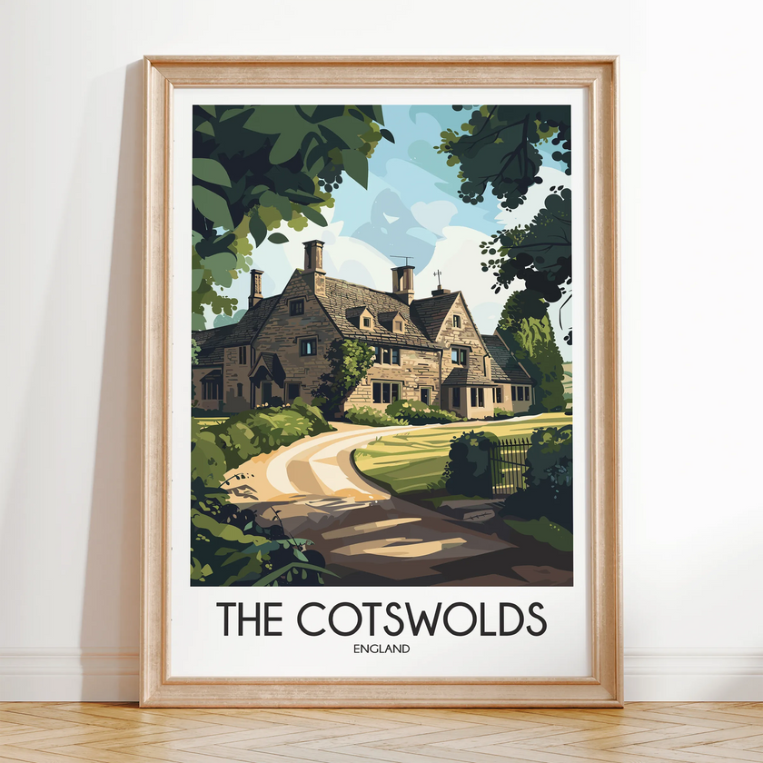 Cotswolds Souvenir Poster Print