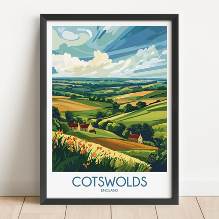 Cotswolds Souvenir Poster Print
