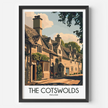 Cotswolds Vintage Style Print