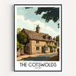 Cotswolds Vintage Style Print