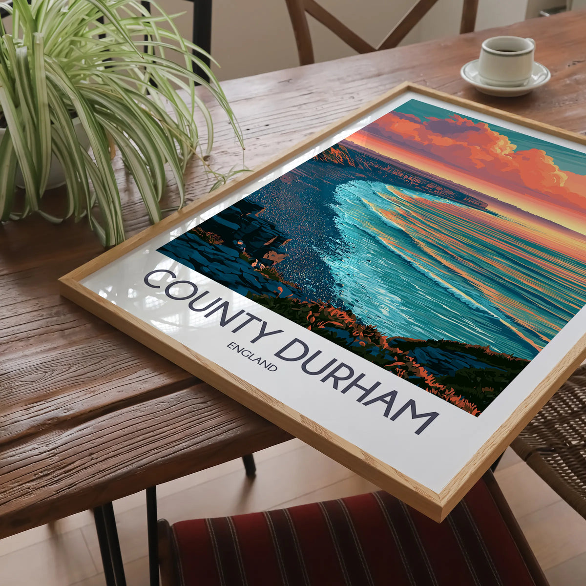 County Durham Souvenir Poster Print