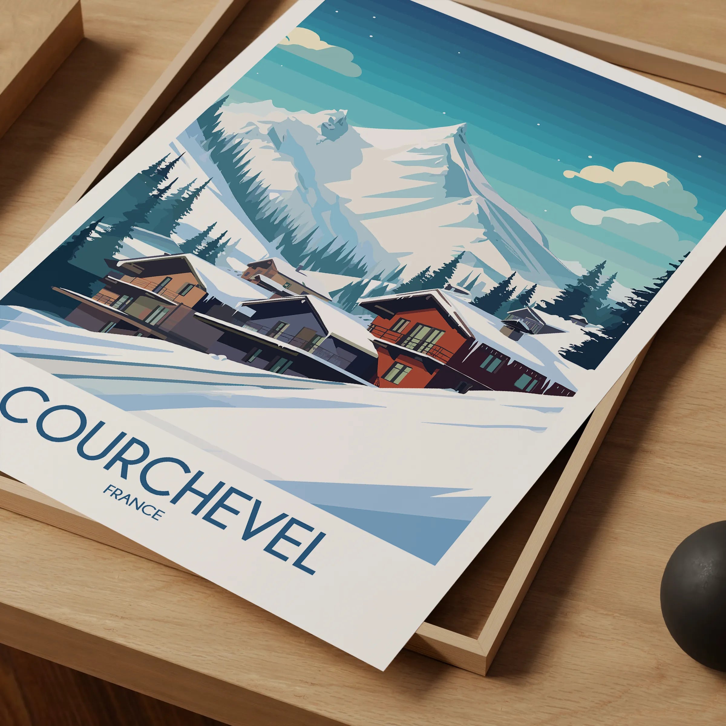 Courchevel Destination Art Gift