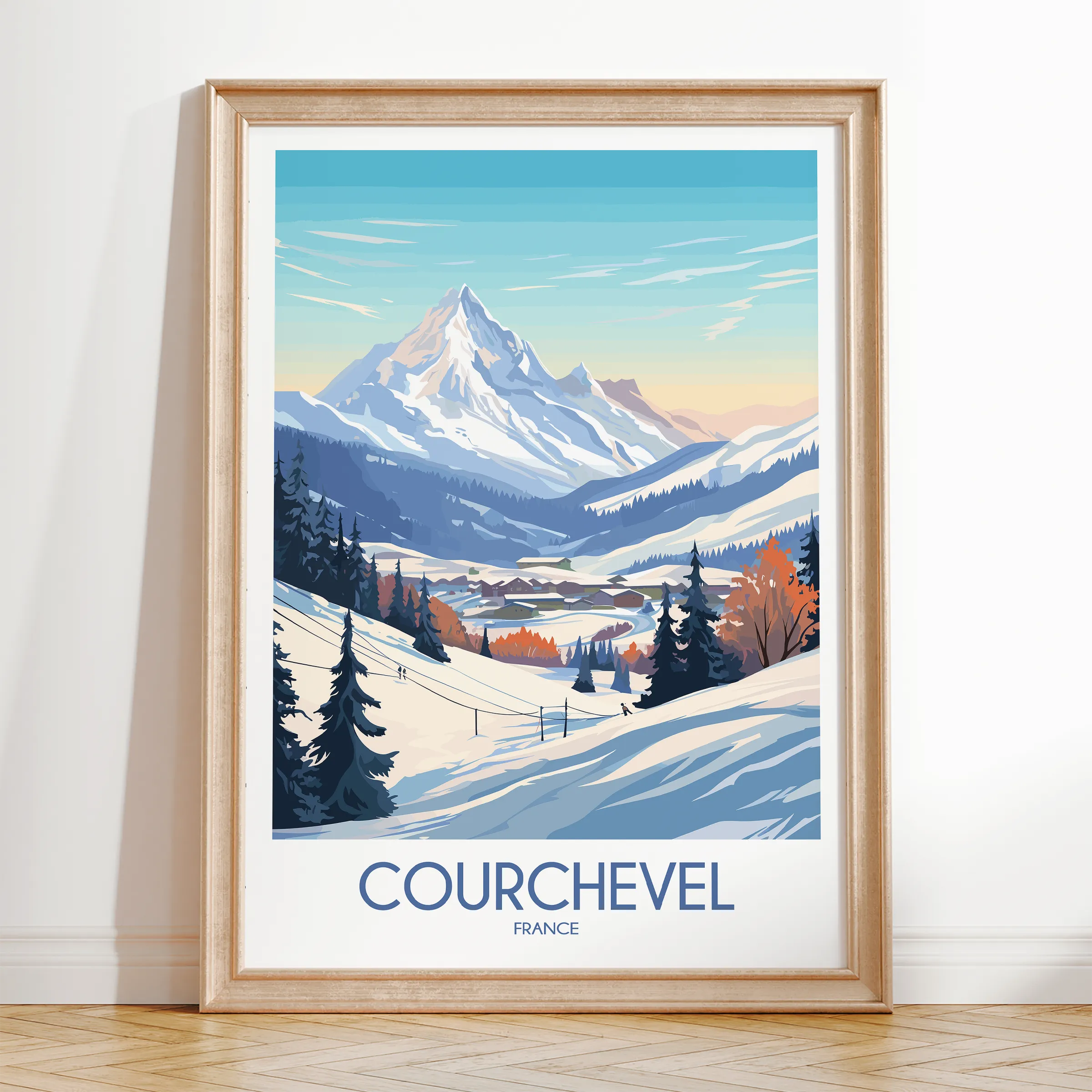 Courchevel Destination Art Gift