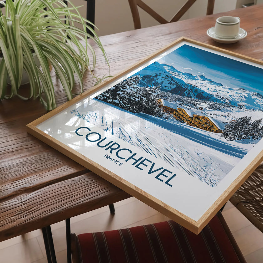 Courchevel Destination Art Gift