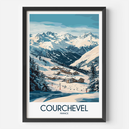 Courchevel Destination Art Gift