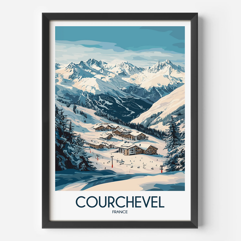 Courchevel Destination Art Gift