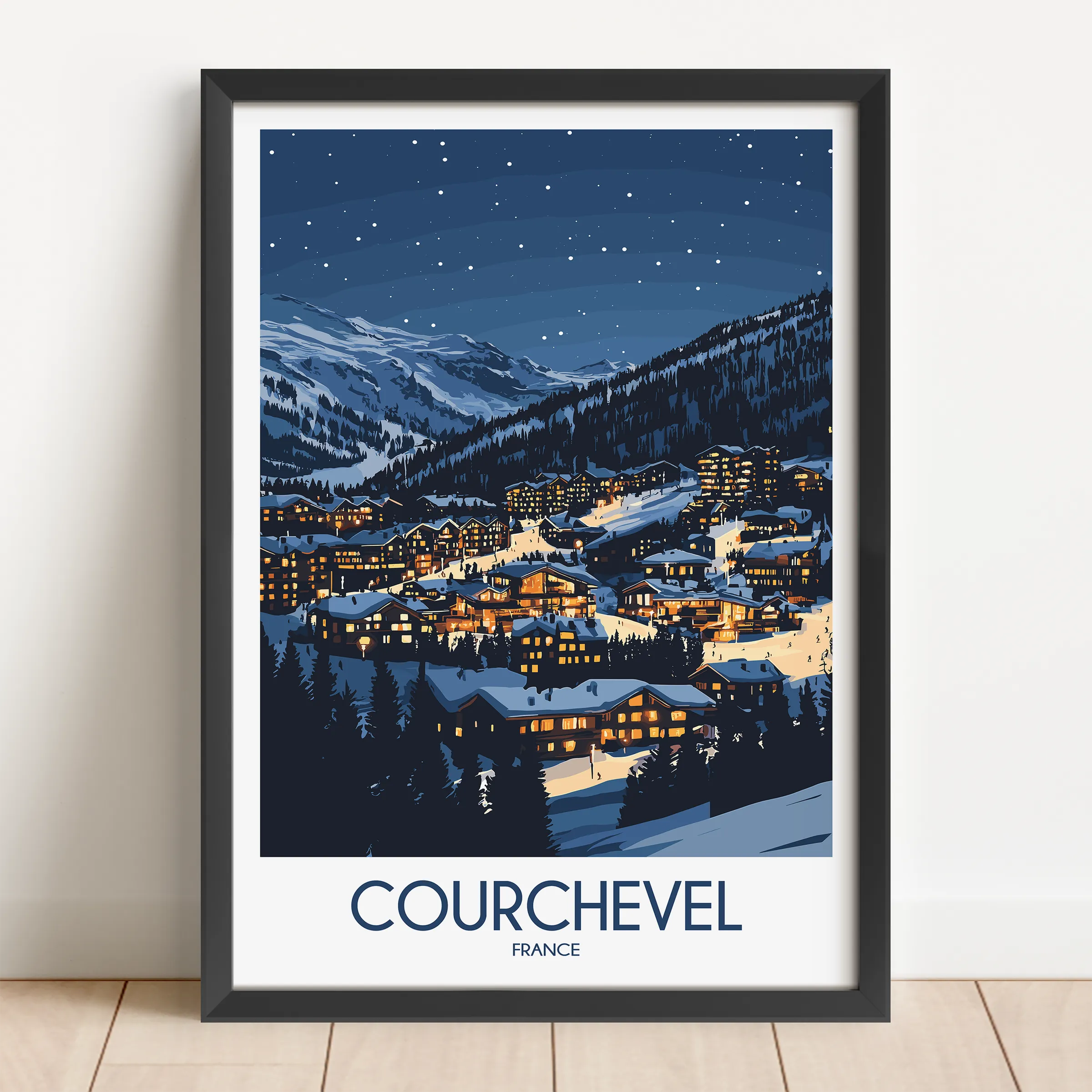Courchevel Minimalist Wall Art