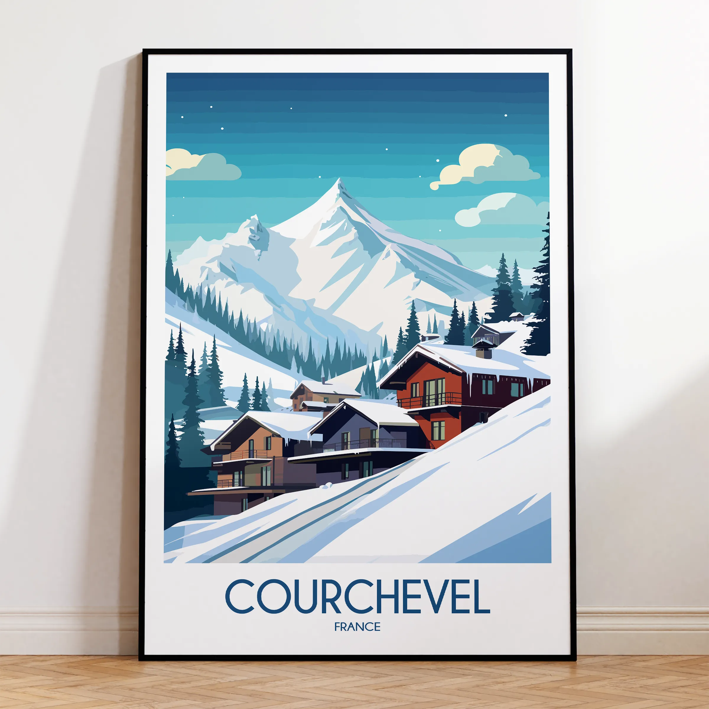 Courchevel Minimalist Wall Art