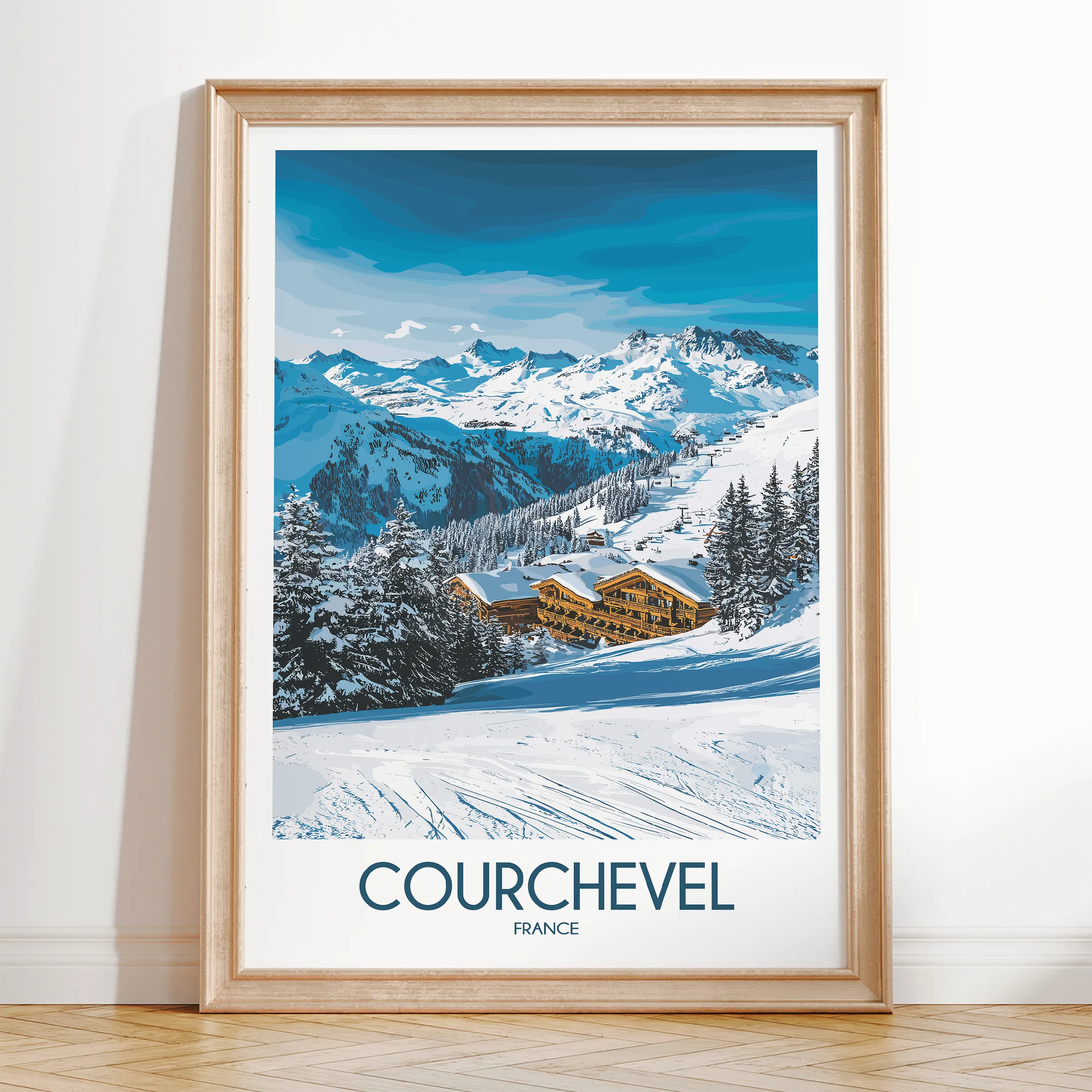 Courchevel Scenic Landscape Art