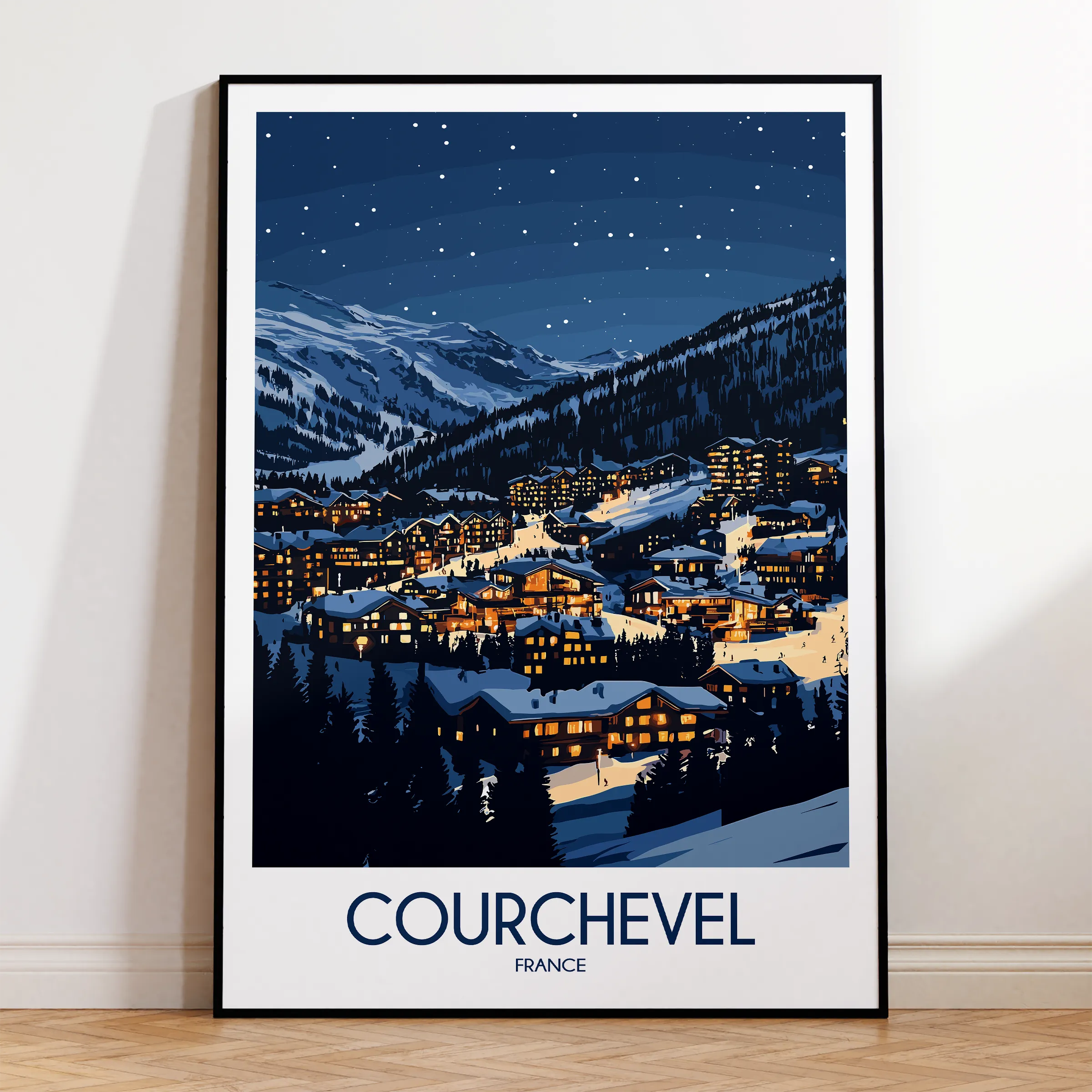 Courchevel Scenic Landscape Art