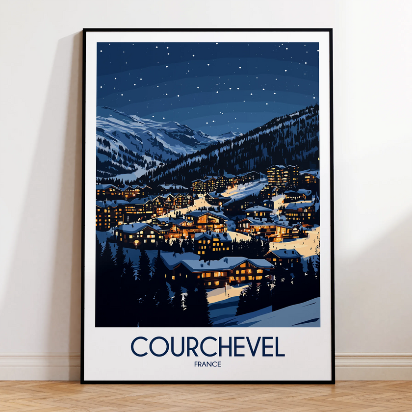 Courchevel Scenic Landscape Art