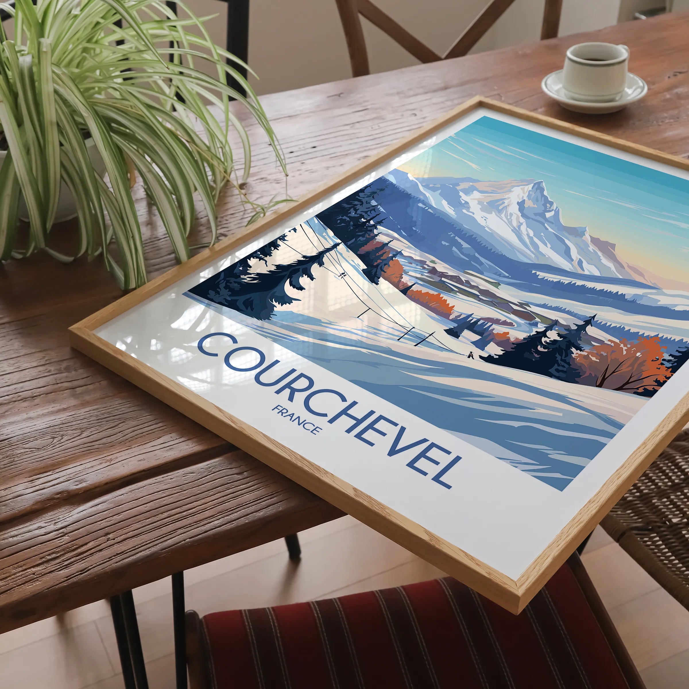 Courchevel Souvenir Poster Print