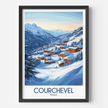 Courchevel Souvenir Poster Print
