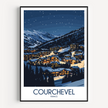 Courchevel Souvenir Poster Print