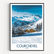 Courchevel Souvenir Poster Print